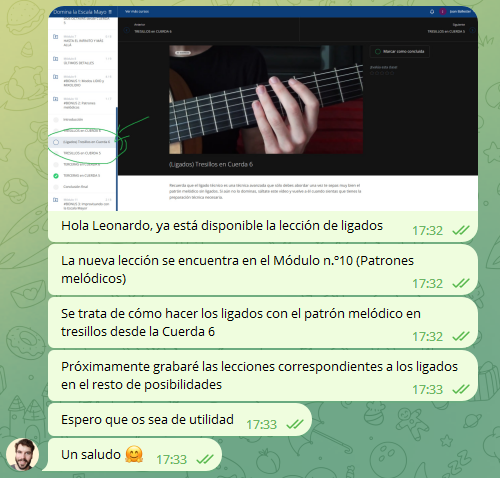 Respuesta a la petición