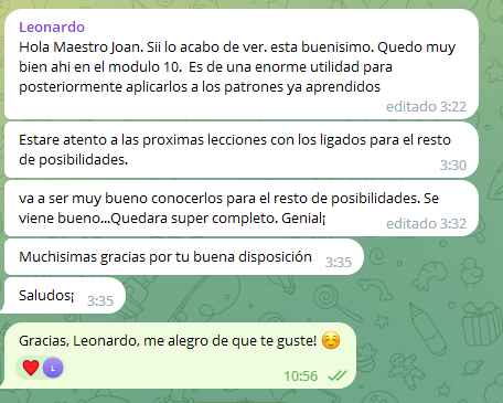 Respuesta de Leonardo